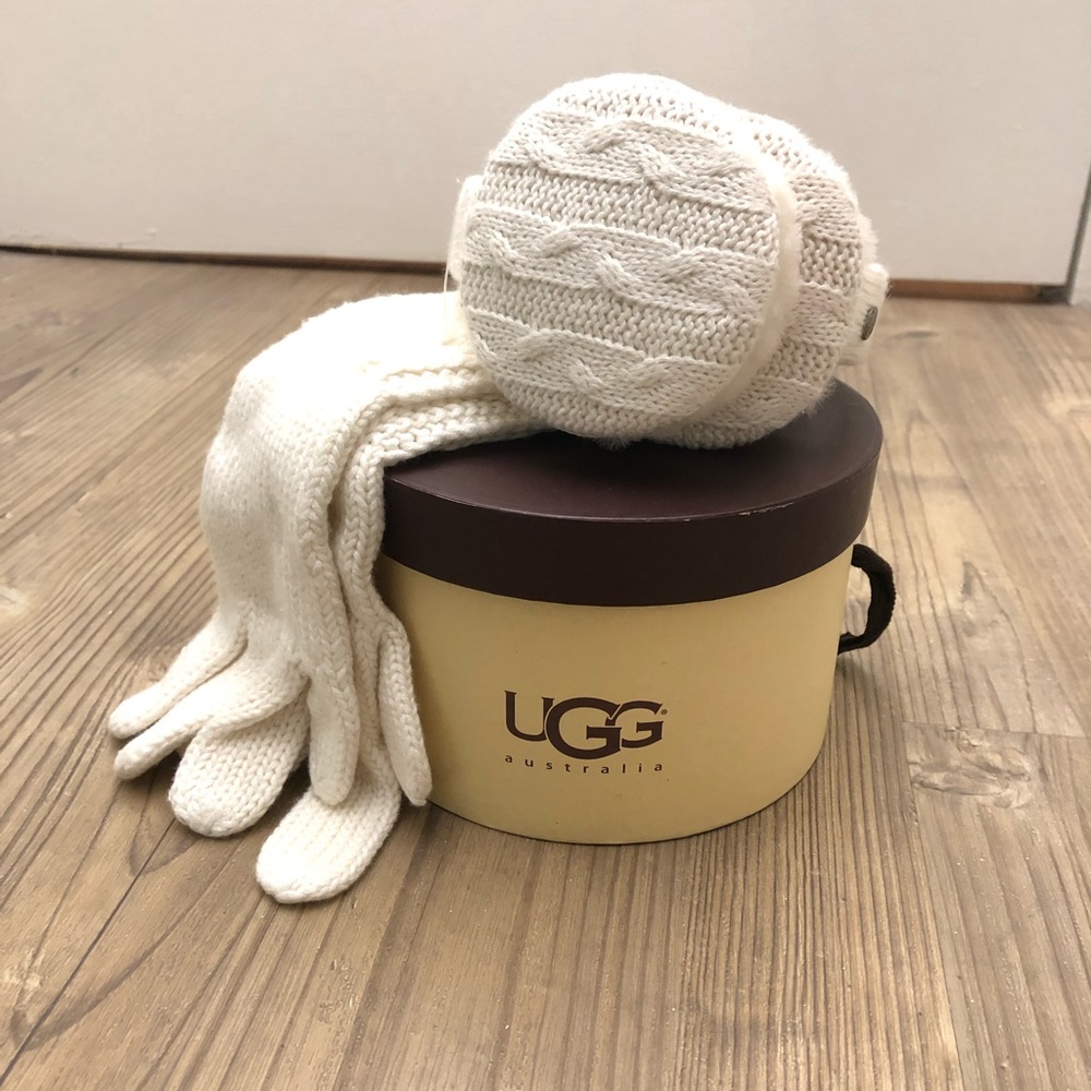 UGG Cardy Ear Muffs and Gloves Set